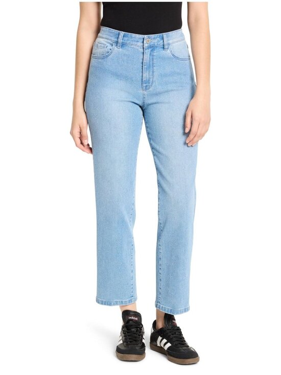 NIC+ZOE Denim - NIC+ZOE Women's "26" Recess Straight Ankle Jeans, Silverstone